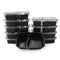 10Pcs Meal Prep Containers Plastic Kitchen Food Storage Reusable Microwavable Lunch Box