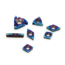 Drillpro 7pcs 12mm Shank Lathe Boring Bar Turning Tool Holder Set With Blue Nano Carbide Inserts