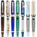 Penbbs 456 Resin Transparent Quality Negative Pressure Fountain Pen Fine 0.5mm Nib vacuum filling Student Writing Gift