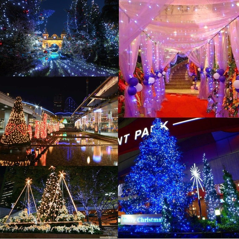 10M 100LED Fairy String Light Outdoor Christmas Wedding Party Lamp Waterproof 220V EU Plug
