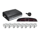 4 Front & 4 Rear Car Parking Sensor LCD Display Monitor Reverse View Buzzer Alarm Detector System