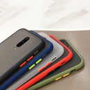 For OnePlus 7 Pro Case Bakeey Armor Shockproof Anti-fingerprint Matte Translucent Hard PC&Soft TPU Edge Protective Case