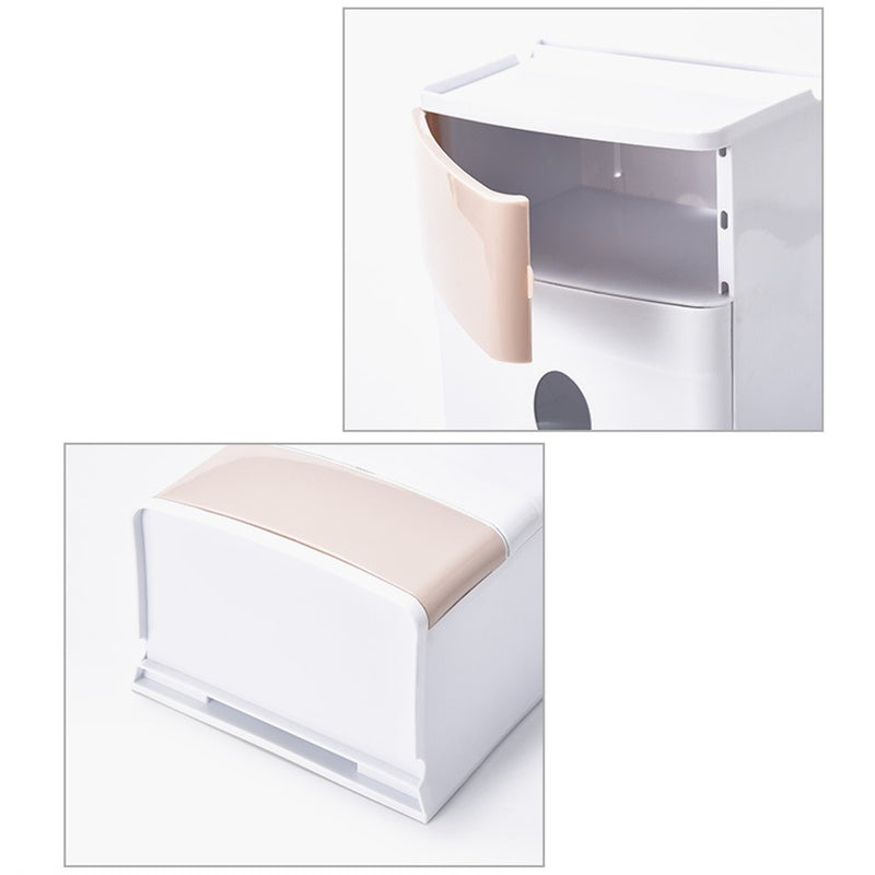 Wall Mounted Toilet Paper Roll Holder Bathroom Tissue Box Waterproof Dispenser
