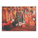 7x5FT Red Christmas Tree Living Room Photography Backdrop Studio Prop Background