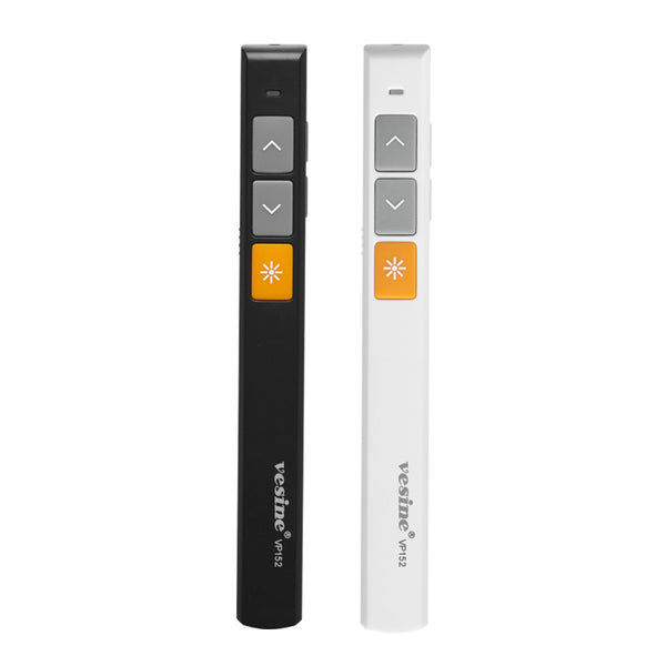 Vesine VP152 Rechargeable Wireless Presenter Laser Flip Pen PPT Laser Page Pen Clicker Presentation Pen USB Remote Control Supports Hyperlink Function