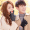 Bakeey Winter Fashion Couple Non-slip Three Fingers Touch Screen Knitted Gloves Thicken Warm Fleece Gloves Mittens Outdoors Motorcycle Riding Touch-screen Glove