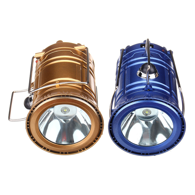 New Solar Camping Lantern Lamp Portable Outdoor Rechargeable LED Tent Hiking (Flashlight Accessories)