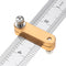 Woodworking Metric and Inch Parallel Line Scribe Ruler Positioning Measuring Ruler 300mm Precision Marking T-Ruler Woodworking Tool