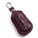 4*2*8CM Genuine Leather Car Key Case Bag Keychain Remote Protector Cover Universal