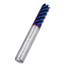 Drillpro 6 Flutes Nano Blue Coated Milling Cutter HRC65 6/8/10/12mm Carbide End Mill