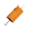10pcs RX24 25W 6R 6RJ Metal Aluminum Case High Power Resistor Golden Metal Shell Case Heatsink Resistance Resistor