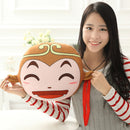 Funny Expression Cartoon Monkey Throw Pillow Soft Plush Sofa Cushion Home Car Decoration