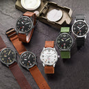 CURREN 8265 Men Sport Watch Military Leather Week Day Display Strap Casual Quartz Wrist Watch