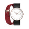 TIMEROLLS COB Ultra-thin Luminous Display 30m Waterproof Leather Strap Quartz Watch from Xiaomi YouPin
