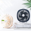 IPRee 5V 4W Mini USB Desktop Fan 3 Cooling Wind Speed Cooler LED Night Light Outdoor Travel