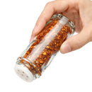MEIGAR 8Pcs Cruet Salt Pepper Seasoning Box Condiment Spice Bottles With Stand Holder