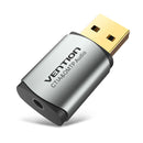 Vention CDLH0 USB 2.0 Audio GB External Sound Card For Laptop PC PS4 Surface