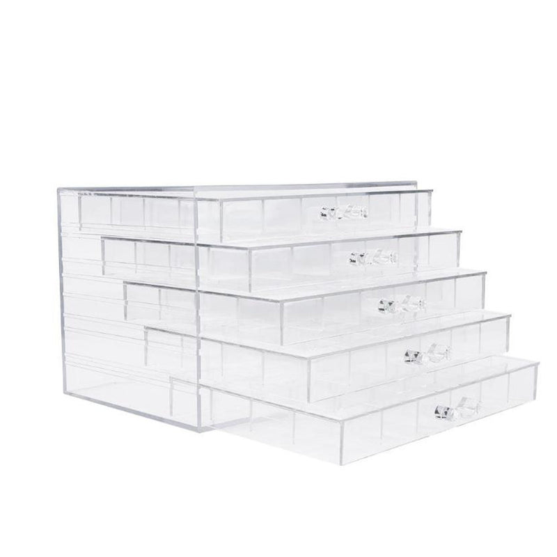 120 Grids Desktop Nail Tips Jewelry Storage Box Rhinestones Bead Container Holder