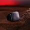 Unisex Luxury Titanium Steel Ring Gun Black Plated Finger Ring for Men