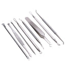 Y.F.M 8Pcs Blackhead Remover Pimple Stainless Steel Acne Needle Tool Kit