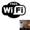 Wifi Logo Sticker Removable For Decoration & Remind   Wall Stickers Black