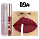 12 Colors Threaded Tube Lip Gloss Matte Liquid Lipstick Makeup Long-Lasting