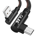 Olaf 2.4A Micro USB Fast Charging Denim Braided Data Cable For Xiaomi Redmi HUAWEI Honor Android Phone