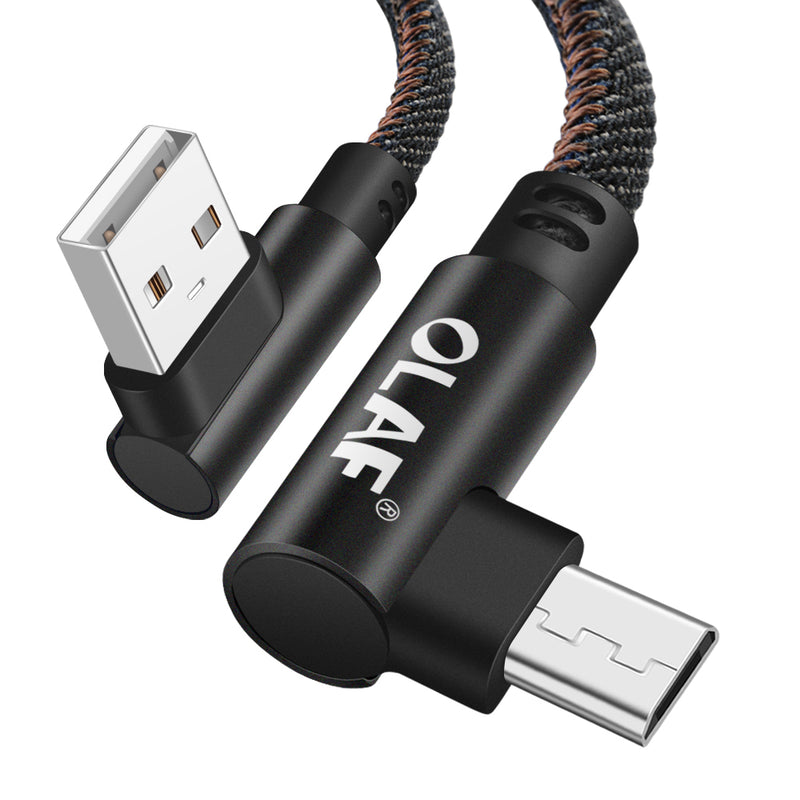 Olaf 2.4A Micro USB Fast Charging Denim Braided Data Cable For Xiaomi Redmi HUAWEI Honor Android Phone