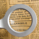 Handheld 8 LED Magnifier 5X Illuminated Magnifier Lamp For Reading Optical Glasses Lens Portable Mag