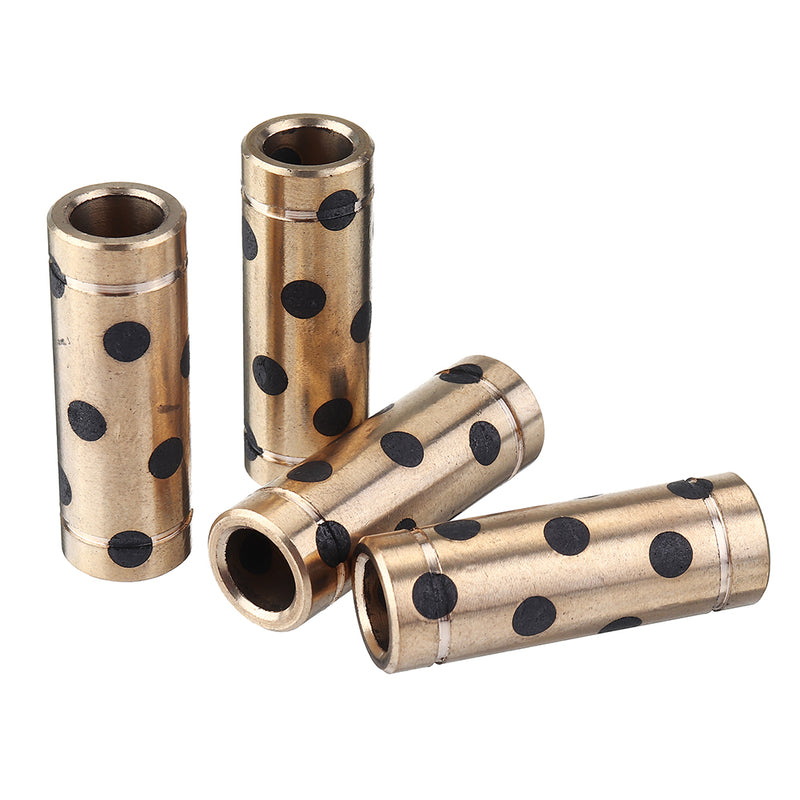 4Pcs UM2 UM3 8x12x35mm Inlaid Graphite Copper Sleeve Bearing for 3D Printer