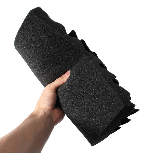 Acoustic Wedge Foam Studio Acoustical Soundproofing Sponge Black