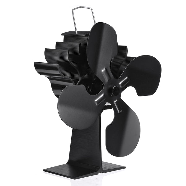 4 Blades Fireplace Fan Thermal Heat Power Wood Burner Fan Stove Fan