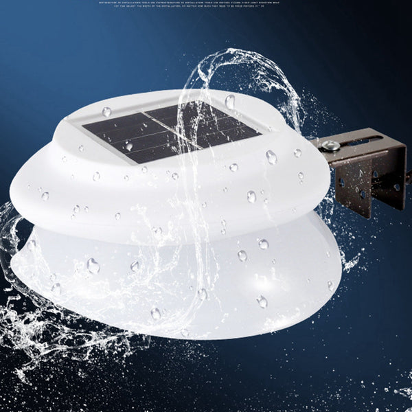 Solar Powered 9 LED Fence Light Outdoor Garden Wall Lobby Pathway Lamp Waterproof