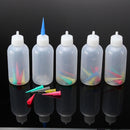 5Pcs 9.5X3.5CM Plastic Jam Painting Squeeze Bottles with Nozzles