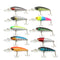 ZANLURE 20pcs Fishing Lures Assorted Colors Crankbaits Hooks Minnow Spinner Baits Tackle