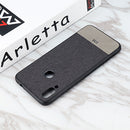 Bakeey Luxury Fabric Splice Soft Silicone Edge Shockproof Protective Case For Xiaomi Redmi 7 / Redmi Y3