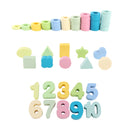 Preschool Learning for Montessori Math Toys Counting Board Digital Shape Pairing