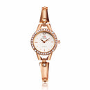 SOXY Rhinestone Bracelet Watch Casual Style Stainless Steel Strap Quartz Watches