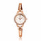 SOXY Rhinestone Bracelet Watch Casual Style Stainless Steel Strap Quartz Watches