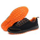 TENGOO Men's Safety Shoes Steel Toe Work Sneakers Slip Resistant Waterproof Breathable Hiking Climbing Running Shoes