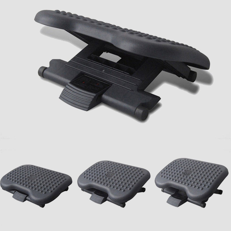 Adjustable Tilting Footrest Under Desk Ergonomic Office Foot Rest Pad Footstool Foot Pegs