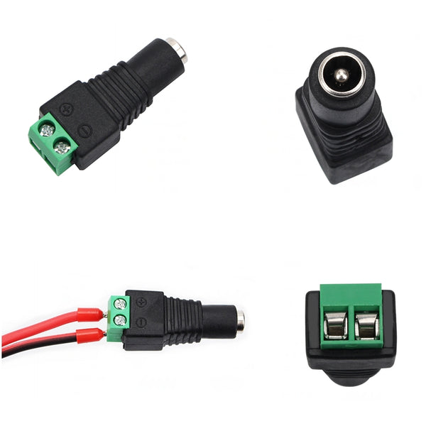 Power DC to Female Turning Terminals Solderless Head Plug 12V Power Interface For 3D Printer