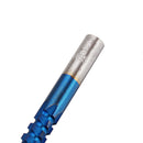 Drillpro 6Pcs 3-8mm Blue Nano Coated Grooving Drill HSS Woodworking Drill Bit Plastic Metal Hole Grooving