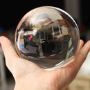 4 Inch Clear Round Glass Artificial Crystal Ball Sphere Decorations Christmas Gift