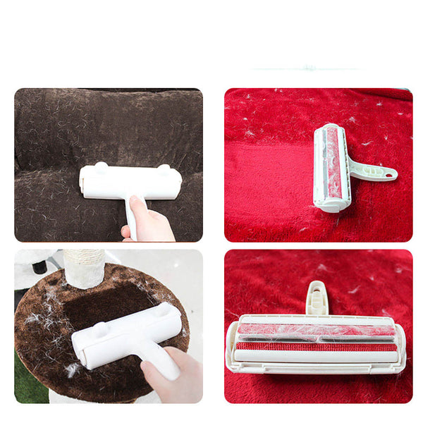 Pet Hair Remover Lint Roller Dog Cat Hair Cleaning Brush Removing  From Sofa Carpets Clothing Self-Cleaning Lint