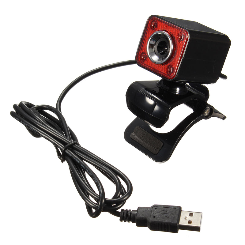 A862 360 Rotating HD 12.0M Pixels 4 LED lights Webcams for Laptop PC