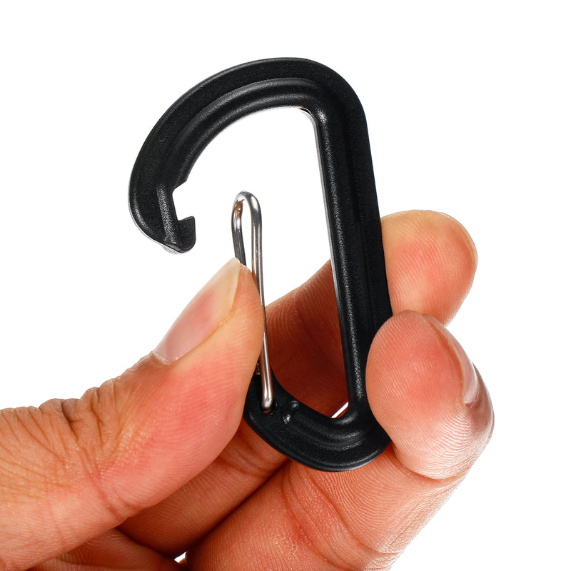 5Pcs Tent Awning Wind Rope Clamp Tightener Portable Outdoor Camping Plastic Clip Tool