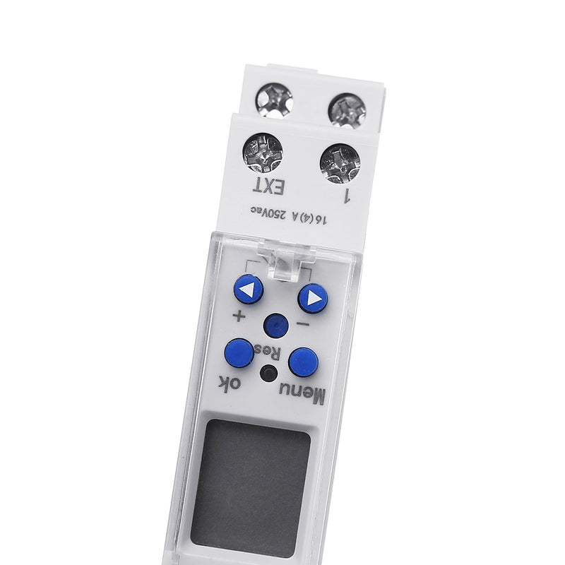 TM610 18mm Single Module DIN Rail 7 Days 24 Hours Programmable Timer Switch 220V