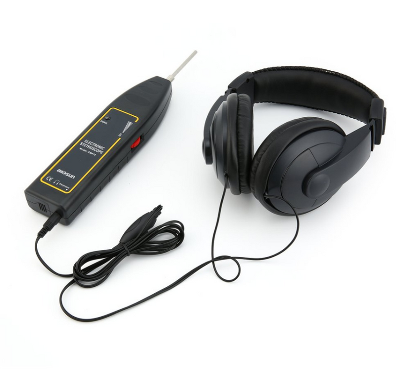 Allsun EM410 Automotive Electronic Stethoscope Engine Motor Abnormal Sound Detector Repair the for Car Machine