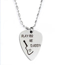 1Pcs Stainless Steel Guitar Picks with Keychain or Pendant Necklace